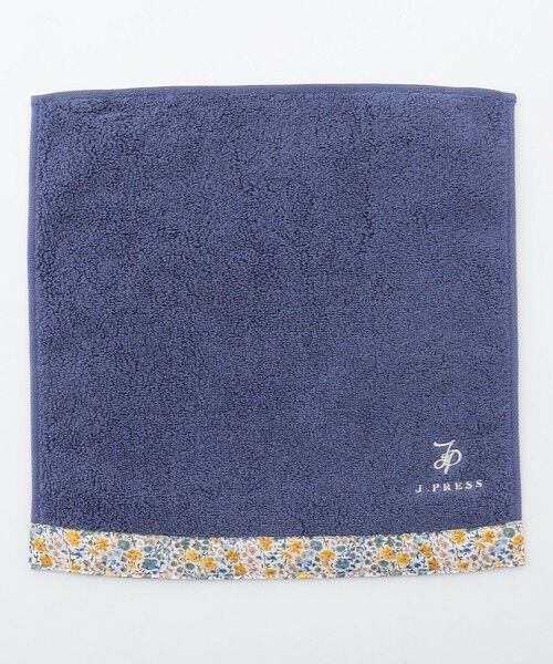 J.PRESS / ジェイプレス ハンカチ | 【LIBERTY】【エステネージュ】 タオルハンカチ（ダルブルー×Liberty系）