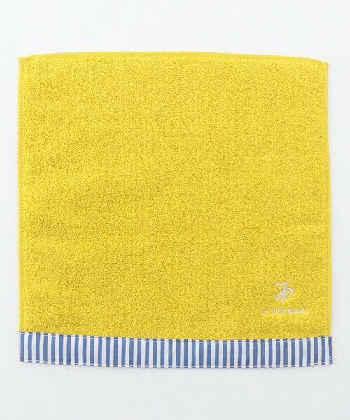 J.PRESS / ジェイプレス ハンカチ | 【LIBERTY】【エステネージュ】 タオルハンカチ（イエロー×ストライプ系）