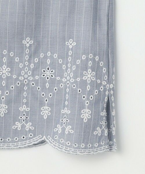 J.PRESS / ジェイプレス シャツ・ブラウス | 【一枚で着映え】ストライプ×エンブロイダリー クルーネック ブラウス | 詳細11