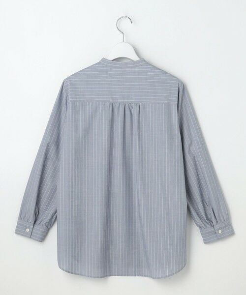 J.PRESS / ジェイプレス シャツ・ブラウス | 【一枚で着映え】ストライプ×エンブロイダリー バンドカラー ブラウス | 詳細13