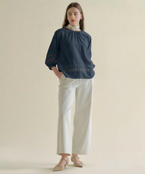 J.PRESS / ジェイプレス シャツ・ブラウス | 【一枚で着映え・セット着用可】スパンソフトクロス刺繍 ブラウス | 詳細19