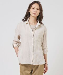 J.PRESS / ジェイプレス シャツ・ブラウス | 【WEB限定カラーあり・2way】リネン シャツ ブラウス