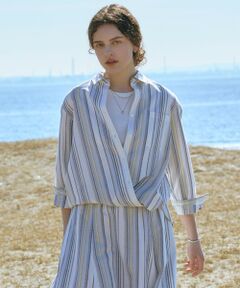 J.PRESS / ジェイプレス シャツ・ブラウス | リネンMIX ストライプ シャツ ブラウス