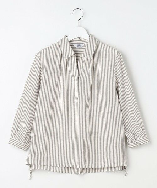 J.PRESS / ジェイプレス シャツ・ブラウス | リネンMIX ストライプ スッキパー ブラウス | 詳細2