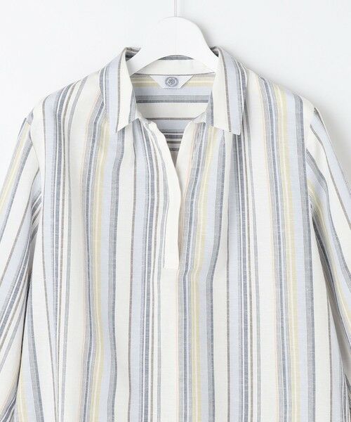 J.PRESS / ジェイプレス シャツ・ブラウス | リネンMIX ストライプ スッキパー ブラウス | 詳細8