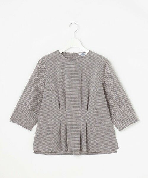 J.PRESS / ジェイプレス シャツ・ブラウス | リネンminiチェック プルオーバー ブラウス | 詳細2