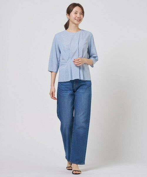 J.PRESS / ジェイプレス シャツ・ブラウス | リネンminiチェック プルオーバー ブラウス | 詳細10