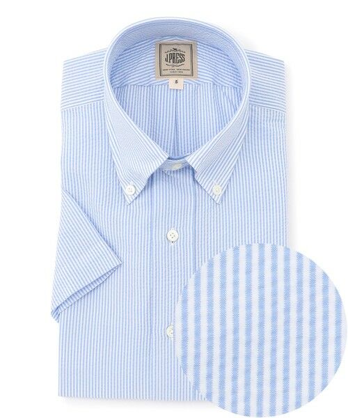 J.PRESS / ジェイプレス シャツ・ブラウス | 新色追加【 高通気性 / 軽量 / ノンアイロン / 撥水】【BEAT HEAT SYSTEM】半袖シャツ / B.D.(サックスブルー系1)