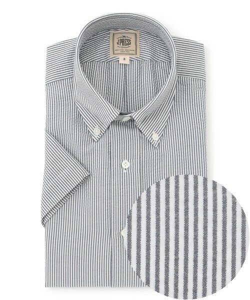 J.PRESS / ジェイプレス シャツ・ブラウス | 新色追加【 高通気性 / 軽量 / ノンアイロン / 撥水】【BEAT HEAT SYSTEM】半袖シャツ / B.D.(ネイビー系1)