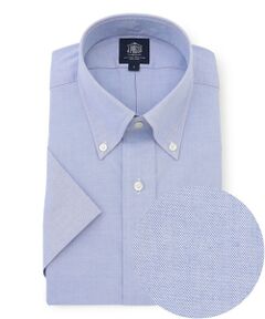J.PRESS / ジェイプレス シャツ・ブラウス | 【PREMIUM PLEATS / 形態安定】ピンオックス 半袖シャツ / B.D.