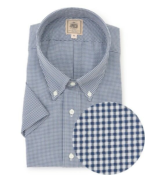 J.PRESS / ジェイプレス シャツ・ブラウス | 【KING SIZE / BEAT HEAT SYSTEM】半袖シャツ / B.D.（ネイビー系3）