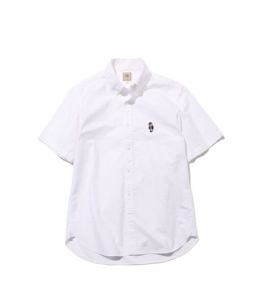 J.PRESS / ジェイプレス シャツ・ブラウス | 新デザイン【BULLDOG BOY】オックスフォード 半袖シャツ / B.D.(ホワイト系)