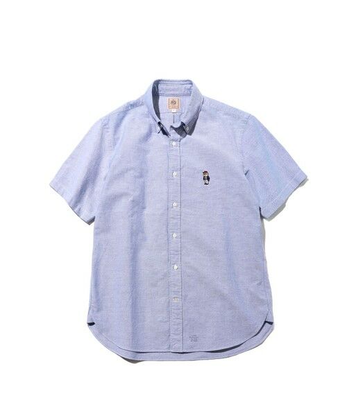 J.PRESS / ジェイプレス シャツ・ブラウス | 新デザイン【BULLDOG BOY】オックスフォード 半袖シャツ / B.D.(ネイビー系)