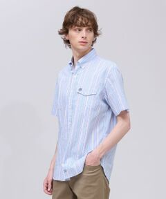 J.PRESS / ジェイプレス シャツ・ブラウス | 【Aero Weave】クールマックスサッカー ストライプ シャツ / B.D.