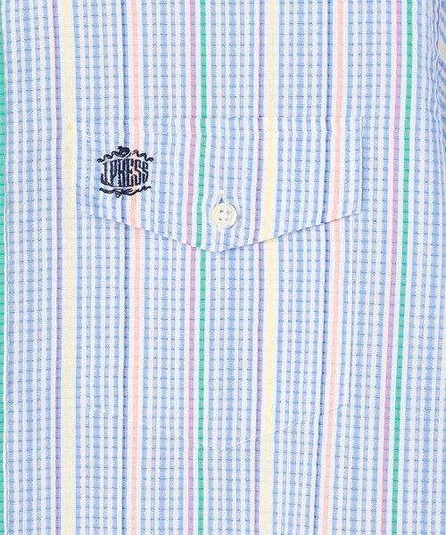 J.PRESS / ジェイプレス シャツ・ブラウス | 【Aero Weave】クールマックスサッカー ストライプ シャツ / B.D. | 詳細16