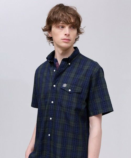 J.PRESS / ジェイプレス シャツ・ブラウス | 【Aero Weave】クールマックスサッカー チェック シャツ / B.D. | 詳細11