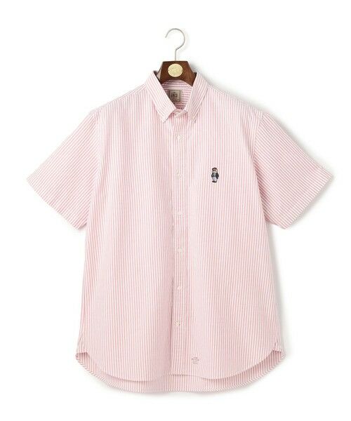 J.PRESS / ジェイプレス シャツ・ブラウス | 【KING SIZE / BULLDOG BOY】オックスフォード 半袖シャツ / B.D.（レッド系1）