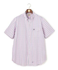 J.PRESS / ジェイプレス シャツ・ブラウス | 【KING SIZE / Aero Weave】クールマックスサッカー ストライプ シャツ / B.D.