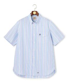 J.PRESS / ジェイプレス シャツ・ブラウス | 【KING SIZE / Aero Weave】クールマックスサッカー ストライプ シャツ / B.D.