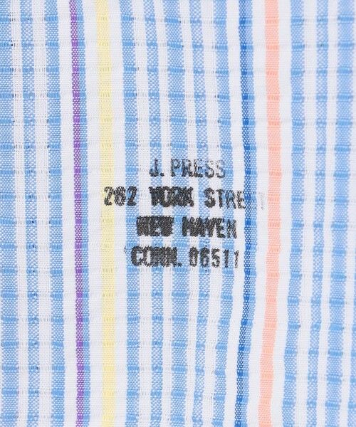 J.PRESS / ジェイプレス シャツ・ブラウス | 【KING SIZE 】【吸水速乾 / 接触冷感 / 高通気性】Aero Weave クールマックスサッカー ストライプ シャツ / B.D. | 詳細10