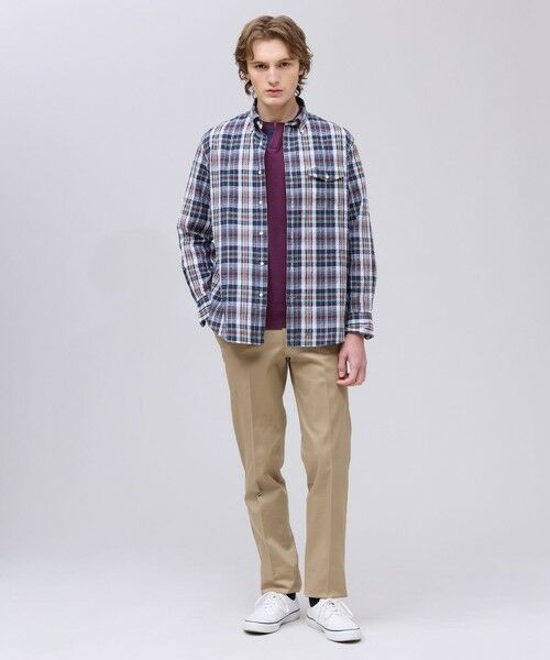 J.PRESS / ジェイプレス シャツ・ブラウス | 【Aero Weave】クールマックス サッカーシャツ / B.D. | 詳細1