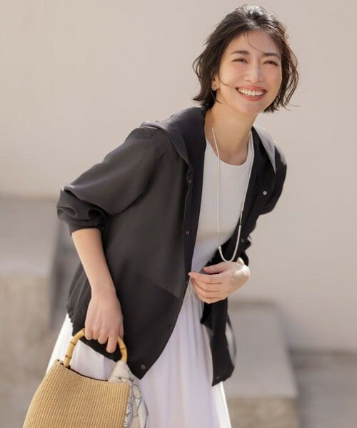 J.PRESS / ジェイプレス その他アウター | 【冷房対策に】RELAXION Sheer ボイル フーデッド ジャケット | 詳細1