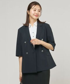 J.PRESS / ジェイプレス テーラードジャケット | BREEZ COOL トロ ハーフスリーブ ダブル ジャケット