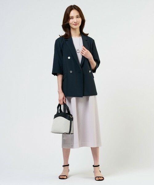 J.PRESS / ジェイプレス テーラードジャケット | BREEZ COOL トロ ハーフスリーブ ダブル ジャケット | 詳細4