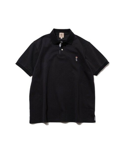 J.PRESS / ジェイプレス カットソー | 新デザイン【BULLDOG BOY / 8色展開】カノコレジメン ポロシャツ（ブラック系）