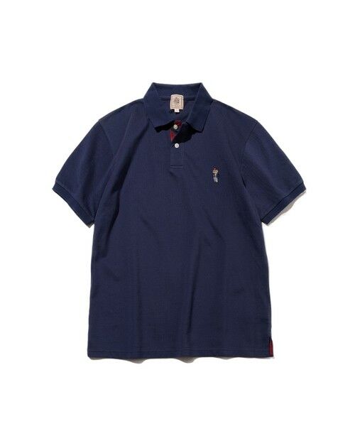 J.PRESS / ジェイプレス カットソー | 新デザイン【BULLDOG BOY / 8色展開】カノコレジメン ポロシャツ（ネイビー系）
