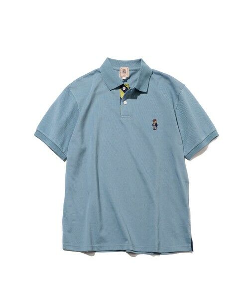 J.PRESS / ジェイプレス カットソー | 新デザイン【BULLDOG BOY / 8色展開】カノコレジメン ポロシャツ（サックスブルー系）