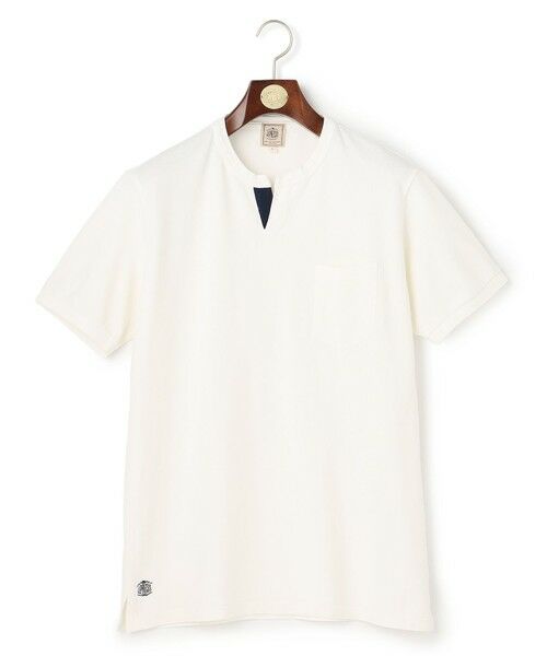 J.PRESS / ジェイプレス カットソー | コットンカノコ キーネックポケット Tシャツ | 詳細5