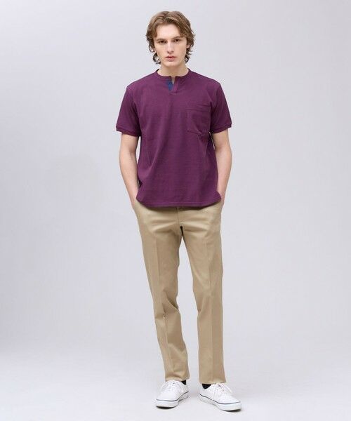 J.PRESS / ジェイプレス カットソー | コットンカノコ キーネックポケット Tシャツ | 詳細18