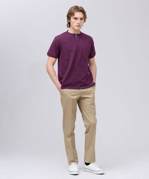 J.PRESS / ジェイプレス カットソー | コットンカノコ キーネックポケット Tシャツ | 詳細19