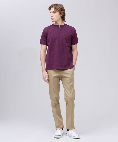 J.PRESS / ジェイプレス カットソー | コットンカノコ キーネックポケット Tシャツ | 詳細20