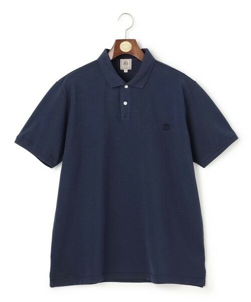 J.PRESS / ジェイプレス ポロシャツ | 【KING SIZE】コットンカノコオーバーダイ ポロシャツ（ネイビー系）