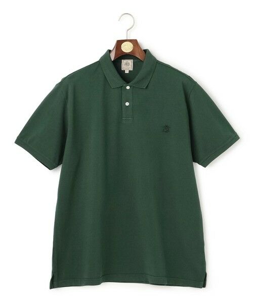 J.PRESS / ジェイプレス ポロシャツ | 【KING SIZE】コットンカノコオーバーダイ ポロシャツ（グリーン系）