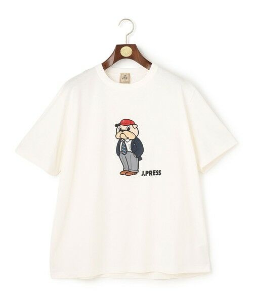 J.PRESS / ジェイプレス カットソー | 【KING SIZE / BULLDOG BOY】プリント Tシャツ（ホワイト系）