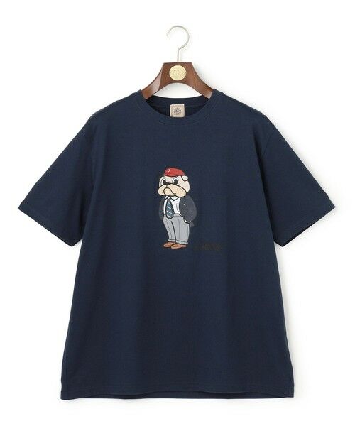 J.PRESS / ジェイプレス カットソー | 【KING SIZE / BULLDOG BOY】プリント Tシャツ（ネイビー系）