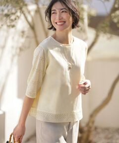 J.PRESS / ジェイプレス カットソー | 【一枚で着映え】スムースジャージー 刺繍 カットソー