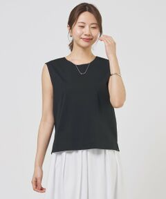 J.PRESS / ジェイプレス カットソー | スムースジャージー ノースリーブ カットソー