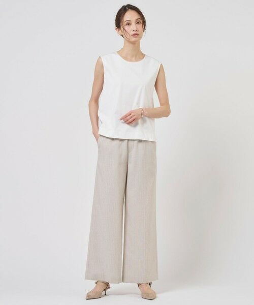 J.PRESS / ジェイプレス カットソー | スムースジャージー ノースリーブ カットソー | 詳細5