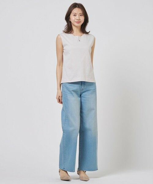 J.PRESS / ジェイプレス カットソー | スムースジャージー ノースリーブ カットソー | 詳細12