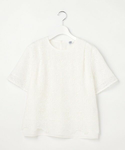 J.PRESS / ジェイプレス カットソー | レースコンビジャージー カットソー | 詳細3