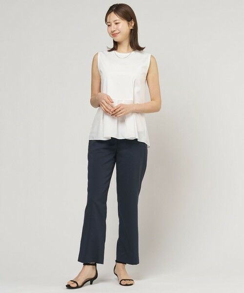 J.PRESS / ジェイプレス タンクトップ | コットンスムース レイヤードフレア カットソー | 詳細1