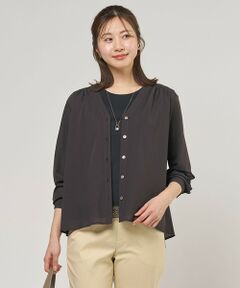 J.PRESS / ジェイプレス カーディガン・ボレロ | 【冷房対策に】シアードライトリコット Vネック カーディガン