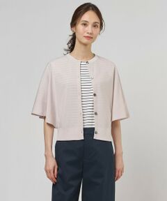 J.PRESS / ジェイプレス カーディガン・ボレロ | COTTON ACETATE DRY バタフライスリーブ カーディガン
