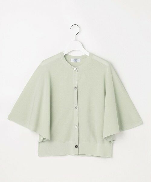 J.PRESS / ジェイプレス カーディガン・ボレロ | COTTON ACETATE DRY バタフライスリーブ カーディガン（ライトミント系）