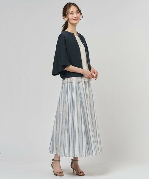 J.PRESS / ジェイプレス カーディガン・ボレロ | COTTON ACETATE DRY バタフライスリーブ カーディガン | 詳細7