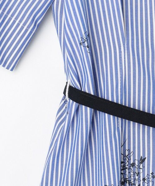J.PRESS / ジェイプレス ロング・マキシ丈ワンピース | 【一枚で着映え】ストライプ×フラワープリント ワンピース | 詳細7